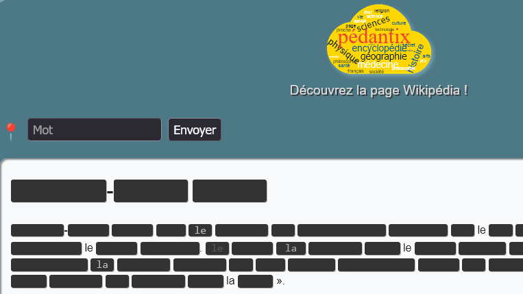 Pédantix : le jeu gratuit qui vous fait deviner Wikipédia