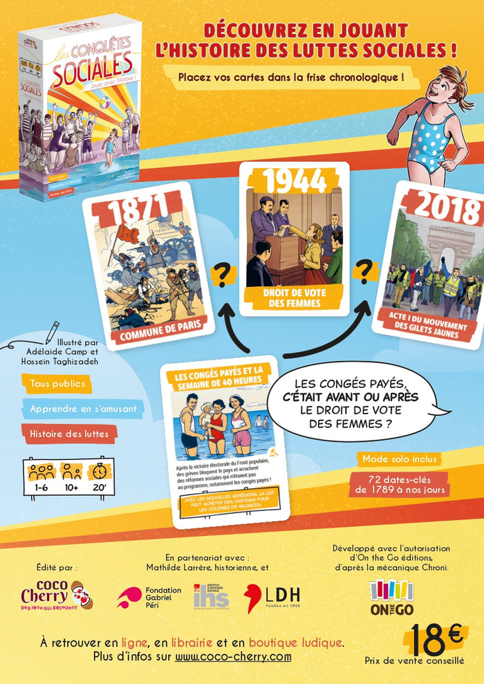 Les Conquêtes sociales : un jeu pour revisiter l&rsquo;histoire des luttes sociales